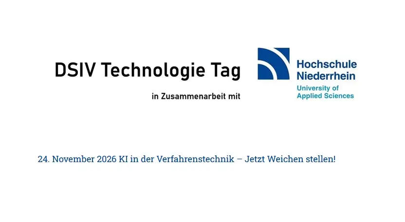Wortlogo DSIV des Verbandes gelb hinterlegt mit rotem Dreieck oben rechts